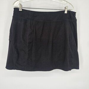 Tangerine Skirt Womens 2XL Black Athletic Activewear Tennis Golf Skort Pockets